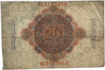 Papiergeld 20 Reichsmark